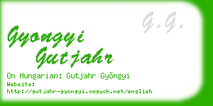 gyongyi gutjahr business card